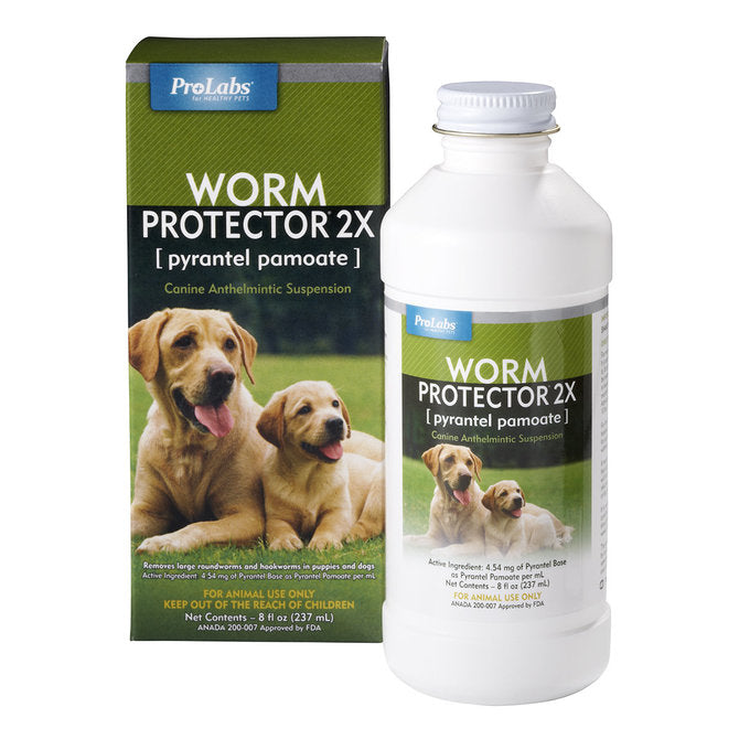 Worm Protector 2X Liquid Dog Dewormer - Comparable to Nemex-2