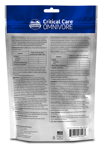 Oxbow- Omnivore Recovery Food 340 Gram