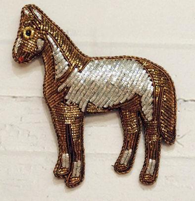 Sequined Horse Ornament - Squirrels and More