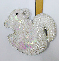 Sequined Squirrel Ornament