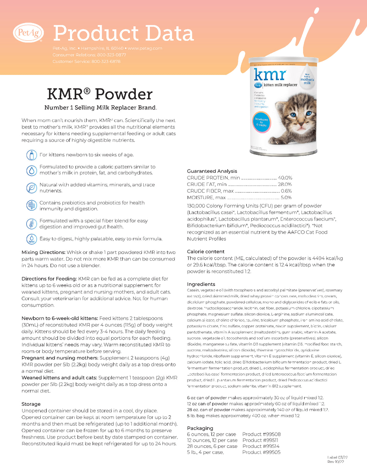 KMR Kitten Milk