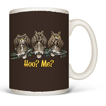 Hoo? Me? Owls Mug - Squirrels and More