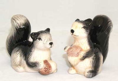Squirrel Salt and Pepper Shakers - Squirrels and More