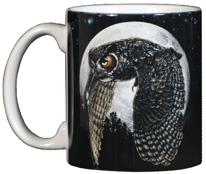 Hunter's Moon  Mug Owl - Squirrels and More